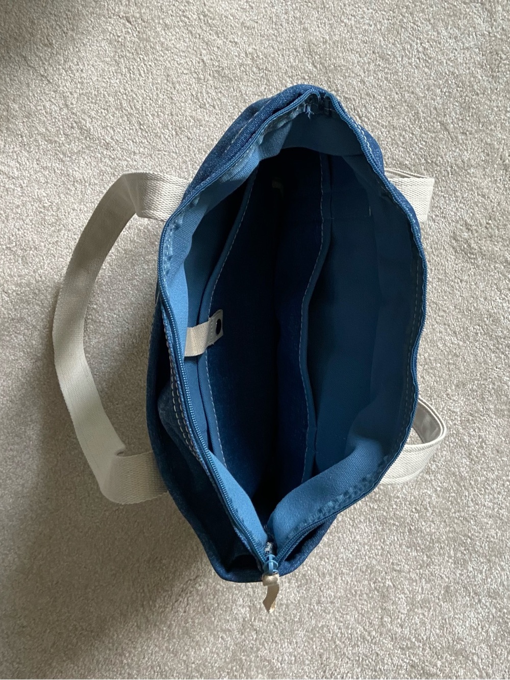 NEW LandsEnd Denim Tote - Picture 6 of 6